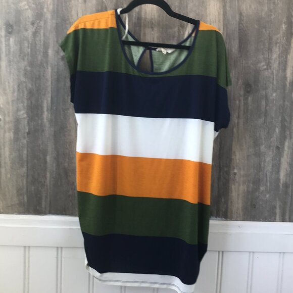 Sweet Wanderer maternity striped blouse size 1XL - Picture 1 of 4